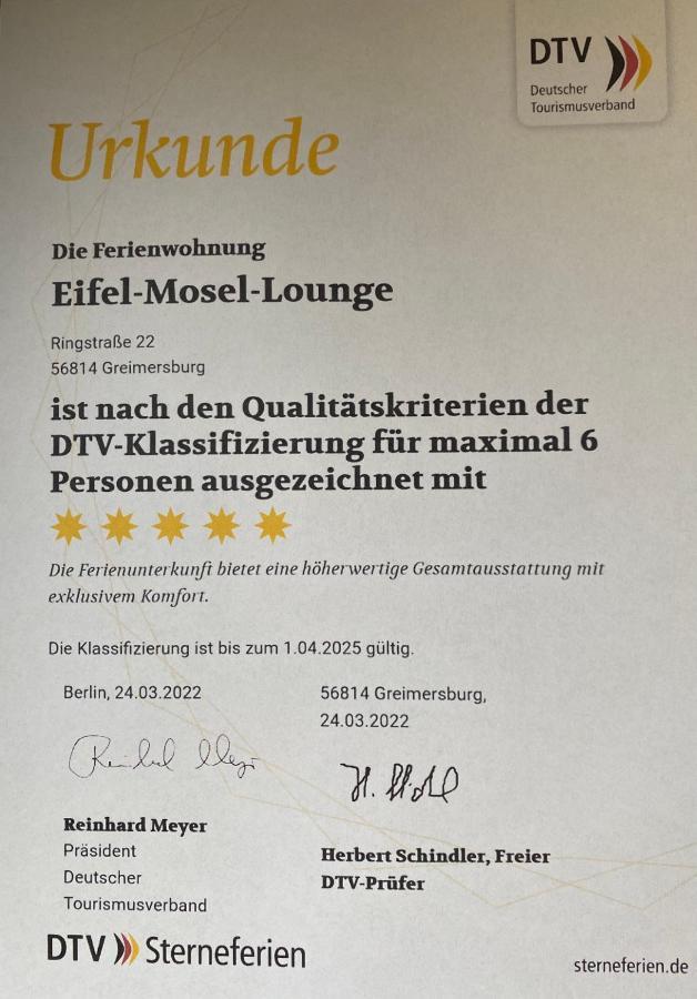 Ferienwohnung Feiden Eifel-Mosel Lounge Greimersburg 외부 사진
